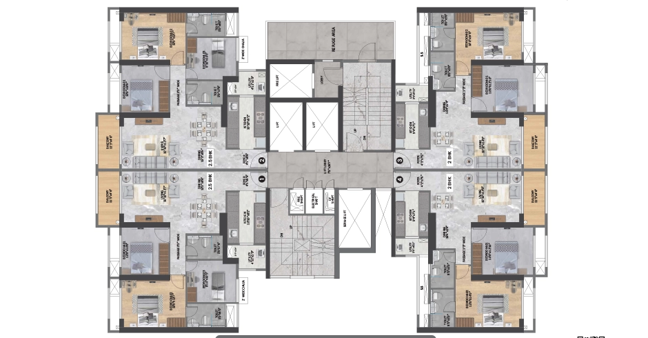 Soul Of Europe Thane 2 BHK Floor Plans Soul Of Europe Thane 2 BHK Floor Plans